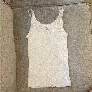Brandy Melville Heather Gray Ribbed Tee